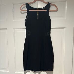 Express Black Halter Sheath Mini Dress
